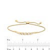 Thumbnail Image 3 of Marilyn Monroe™ Collection 1 CT. T.W. Journey Diamond Cascading Bolo Bracelet in 10K Gold - 9.0"