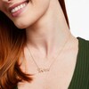 Thumbnail Image 2 of Love Talks 1/6 CT. T.W. Diamond "Te Amo" Cursive Script with Heart Necklace in 10K Gold