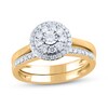 Thumbnail Image 0 of 1/2 CT. T.W. Diamond Double Frame Bridal Set in 14K Gold