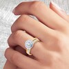 Thumbnail Image 1 of 1/2 CT. T.W. Diamond Double Frame Bridal Set in 14K Gold