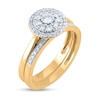 Thumbnail Image 2 of 1/2 CT. T.W. Diamond Double Frame Bridal Set in 14K Gold