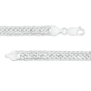 Thumbnail Image 2 of Men's 6.9mm Diamond-Cut Curb Chain Bracelet in Solid Sterling Silver  - 8.5"