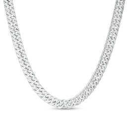 5.6mm Diamond-Cut Curb Chain Necklace in Solid Sterling Silver  - 20"