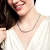 Thumbnail Image 2 of 5.6mm Diamond-Cut Curb Chain Necklace in Solid Sterling Silver  - 20"