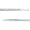 Thumbnail Image 3 of 5.6mm Diamond-Cut Curb Chain Necklace in Solid Sterling Silver  - 20"