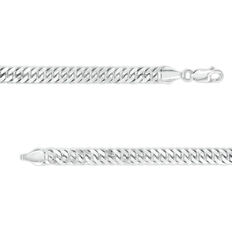 Main Image 3 of 5.6mm Diamond-Cut Curb Chain Necklace in Solid Sterling Silver  - 20"