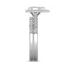 Thumbnail Image 1 of 3/4 CT. T.W. Pear-Shaped Multi-Diamond Frame Bridal Set in 14K White Gold