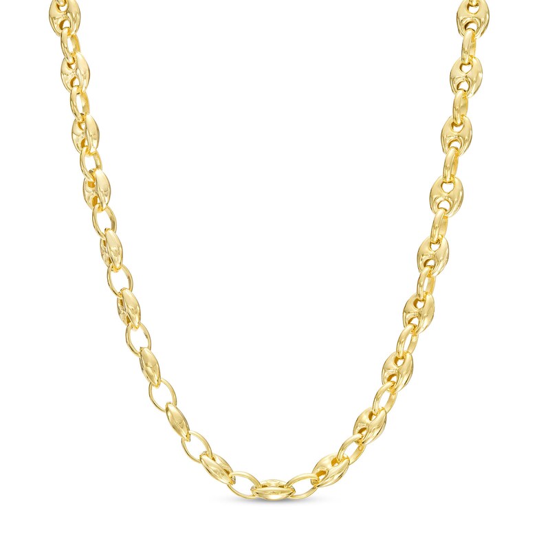 Main Image 1 of 3.7mm Mariner Chain Necklace in Solid 10K Gold - 18"