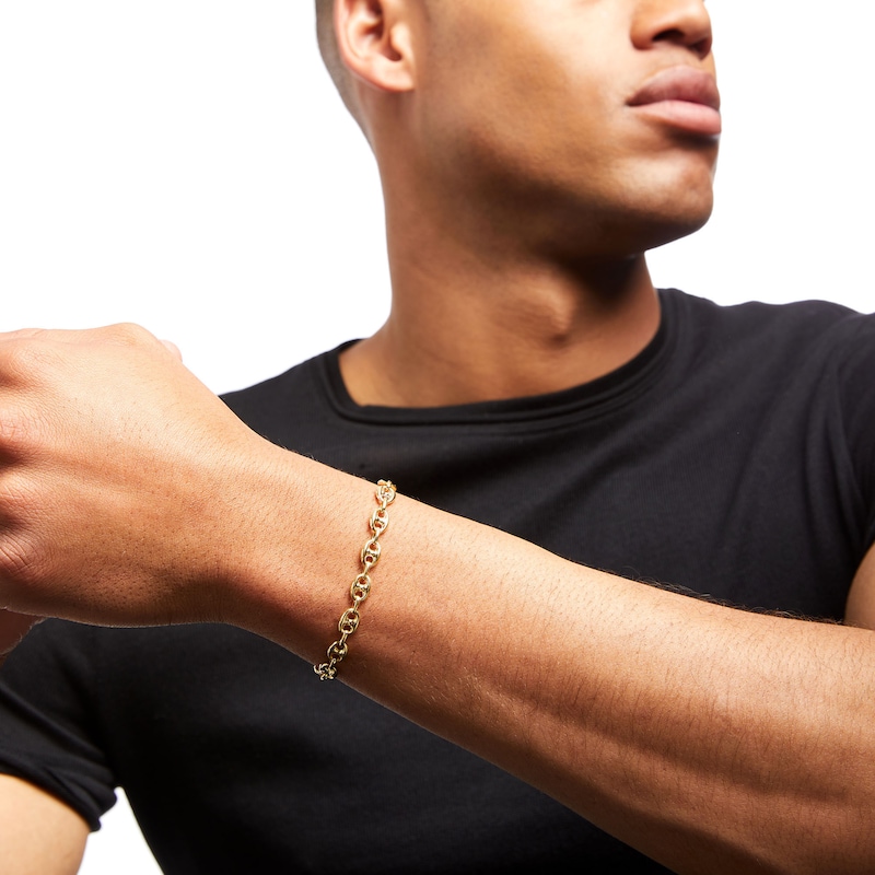 Main Image 3 of 7.0mm Mariner Chain Bracelet in Solid 10K Gold - 7.5"