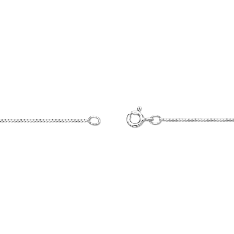 Main Image 3 of 3.5mm Pink Lab-Created Sapphire Cross Pendant in Sterling Silver