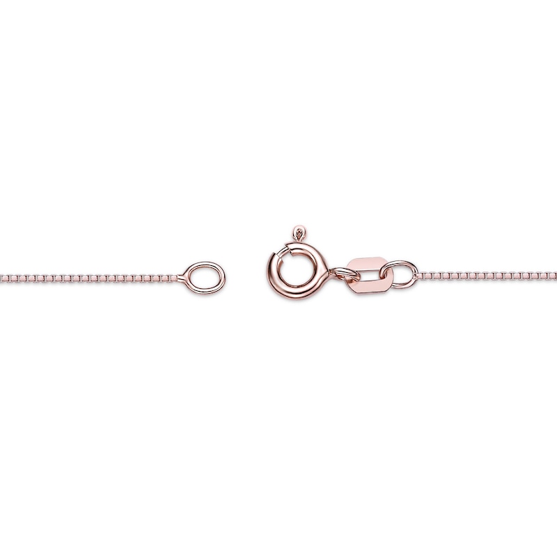 Main Image 3 of Cushion-Cut Amethyst and White Topaz Quatrefoil Frame Pendant in Sterling Silver with 18K Rose Gold Plate