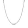 Thumbnail Image 1 of Men's 3.0mm Diamond-Cut Snake Chain Necklace in Solid 10K White Gold - 20"