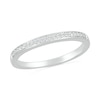 Thumbnail Image 5 of 1/5 CT. T.W. Cushion-Shaped Multi-Diamond Frame Double Collar Bridal Set in Sterling Silver