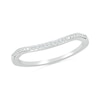 Thumbnail Image 5 of 1/5 CT. T.W. Heart-Shaped Multi-Diamond Frame Tapered Shank Bridal Set in Sterling Silver