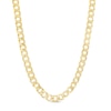 Thumbnail Image 1 of Men's 3.72mm Diamond-Cut Curb Chain Necklace in Solid 10K Gold - 18"