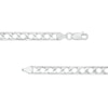 Thumbnail Image 3 of Men's 6.2mm Diamond-Cut Curb Chain Necklace in Solid Sterling Silver  - 22"