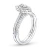 Thumbnail Image 3 of 1 CT. T.W. Marquise-Cut Diamond Double Frame Bridal Set in 14K White Gold (I/I2)
