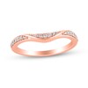 Thumbnail Image 1 of 1/6 CT. T.W. Diamond Twist Contour Band in 10K Rose Gold
