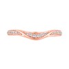 Thumbnail Image 2 of 1/6 CT. T.W. Diamond Twist Contour Band in 10K Rose Gold