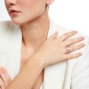 Thumbnail Image 1 of 1/3 CT. T.W. Multi-Diamond Double Bypass Loop Open Shank Ring in Sterling Silver