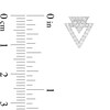 Thumbnail Image 2 of 1/4 CT. T.W. Diamond Double Triangle Stud Earrings in 10K White Gold