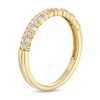 Thumbnail Image 3 of Alternating 1/4 CT. T.W. Baguette-Cut and Round Diamond Double Row Band in 10K Gold