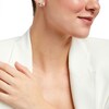 Thumbnail Image 2 of 3/4 CT. T.W. Baguette and Round Diamond Butterfly Stud Earrings in Sterling Silver