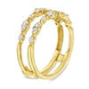 Thumbnail Image 2 of 1/2 CT. T.W. Diamond Alternating Duos Solitaire Enhancer in 14K Gold