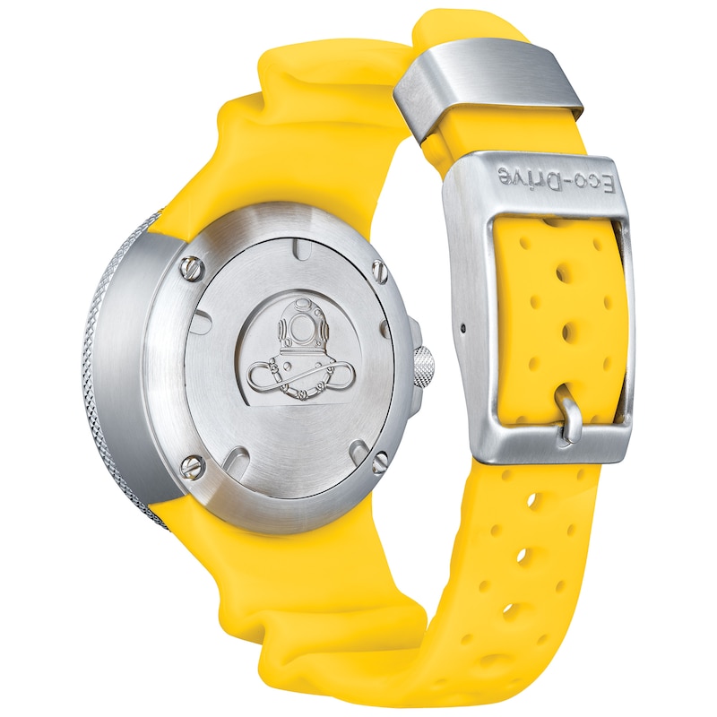 Main Image 2 of Men’s Citizen Eco-Drive® Promaster Sea Yellow Strap Watch with Blue Dial (Model: BJ8058-06L)