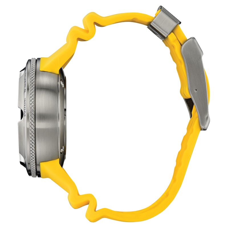 Main Image 3 of Men’s Citizen Eco-Drive® Promaster Sea Yellow Strap Watch with Blue Dial (Model: BJ8058-06L)