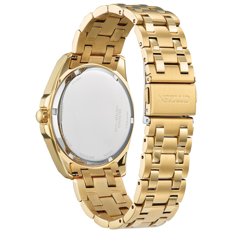 Main Image 2 of Men’s Citizen Eco-Drive® Classic Gold-Tone IP Watch with Blue Dial (Model: BM7532-54L)