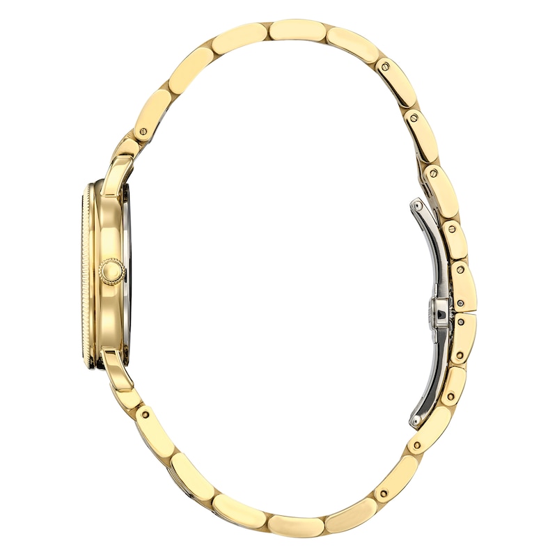 Main Image 3 of Ladies’ Citizen Eco-Drive® Classic Gold-Tone IP Watch with Silver-Tone Dial (Model: EM1052-51A)