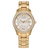 Thumbnail Image 1 of Ladies’ Citizen Eco-Drive® Crystal Accent Gold-Tone IP Watch with Champagne Dial (Model: FE1147-79P)