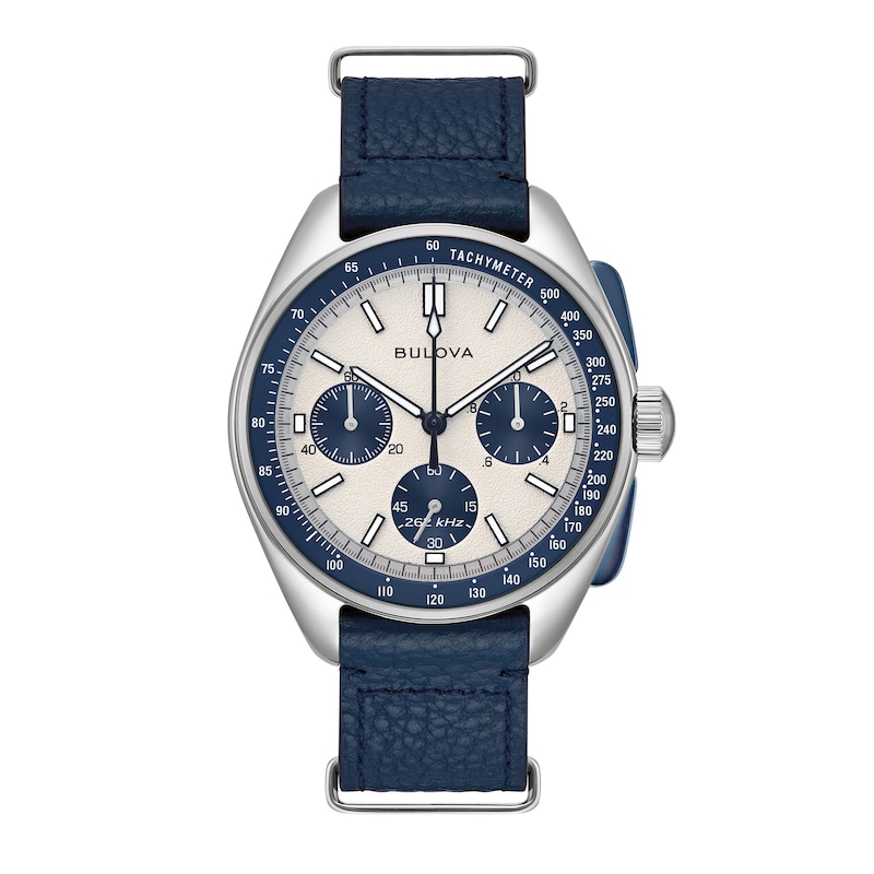 Main Image 4 of Men's Bulova Lunar Pilot Watch with Blue and White Dial (Model: 98K112)