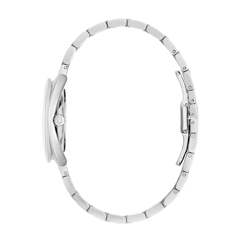 Main Image 3 of Ladies' Bulova Duality 1/8 CT. T.W. Diamond Interchangeable Bands Watch with Blue Dial (Model: 96X160)
