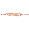 Thumbnail Image 5 of 1/4 CT. T.W. Diamond Pointed Loop Cross Drop Pendant in Sterling Silver with 14K Rose Gold Plate