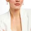 Thumbnail Image 2 of 1/10 CT. T.W. Diamond Oval Link Graduated Triple Drop Earrings in 10K Two-Tone Gold