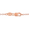 Thumbnail Image 5 of 1/10 CT. T.W. Diamond Heart-Shaped Infinity Loop Necklace in Sterling Silver with 14K Rose Gold Plate