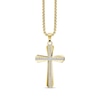 Thumbnail Image 2 of Men's Bulova Crystal Accent Gold-Tone IP Watch with Champagne Dial and Cross Pendant Box Set (Model: 98K113)