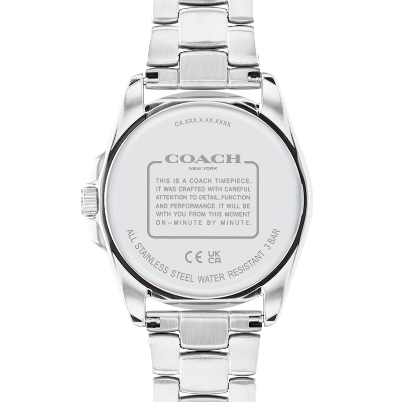 Main Image 3 of Ladies' Coach Greyson Crystal Accent Watch with Mother-of-Pearl Dial (Model: 14504108)
