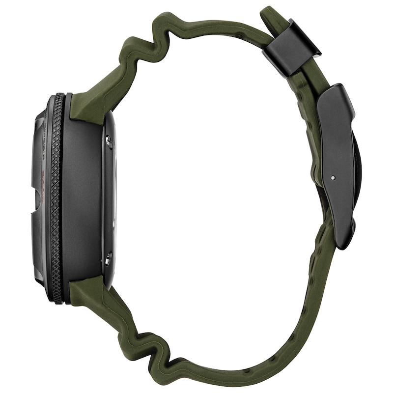 Main Image 2 of Men's Citizen Eco-Drive® Promaster Diver Black PVD Watch with Green Dial (Model: BJ8057-09X)