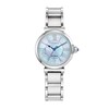 Thumbnail Image 1 of Ladies' Citizen Eco-Drive® L Mae Diamond Accent Silver-Tone Watch with Mother-of-Pearl Dial (Model: EM1060-52N)