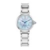 Thumbnail Image 0 of Ladies' Citizen Eco-Drive® L Mae Diamond Accent Silver-Tone Watch with Mother-of-Pearl Dial (Model: EM1060-52N)