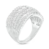 Thumbnail Image 3 of 2 CT. T.W. Certified Lab-Grown Diamond Multi-Row Crossover Band in 14K White Gold (F/SI2)