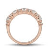 Thumbnail Image 2 of 1-1/3 CT. T.W. Diamond Alternating Duos Band in 14K Rose Gold
