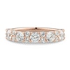 Thumbnail Image 3 of 1-1/3 CT. T.W. Diamond Alternating Duos Band in 14K Rose Gold