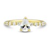 Thumbnail Image 2 of 1 CT. T.W. Pear-Shaped Diamond Station Engagement Ring in 14K Gold (I/I1)