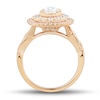 Thumbnail Image 1 of 1-1/4 CT. T.W. Pear-Shaped Diamond Triple Frame Engagement Ring in 14K Rose Gold (I/I1)