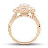Thumbnail Image 2 of 1-1/4 CT. T.W. Pear-Shaped Diamond Triple Frame Engagement Ring in 14K Rose Gold (I/I1)