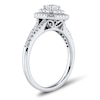 Thumbnail Image 2 of 5/8 CT. T.W. Princess-Cut Diamond Double Frame Engagement Ring in 14K White Gold
